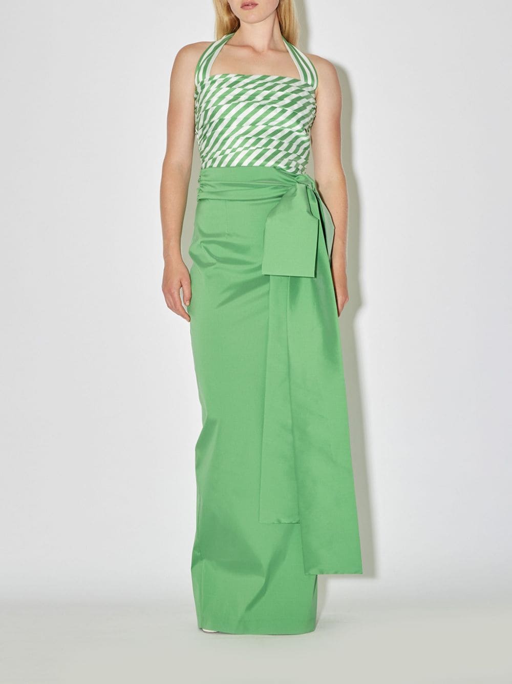 Bernadette Bernard Taffeta Skirt In Green