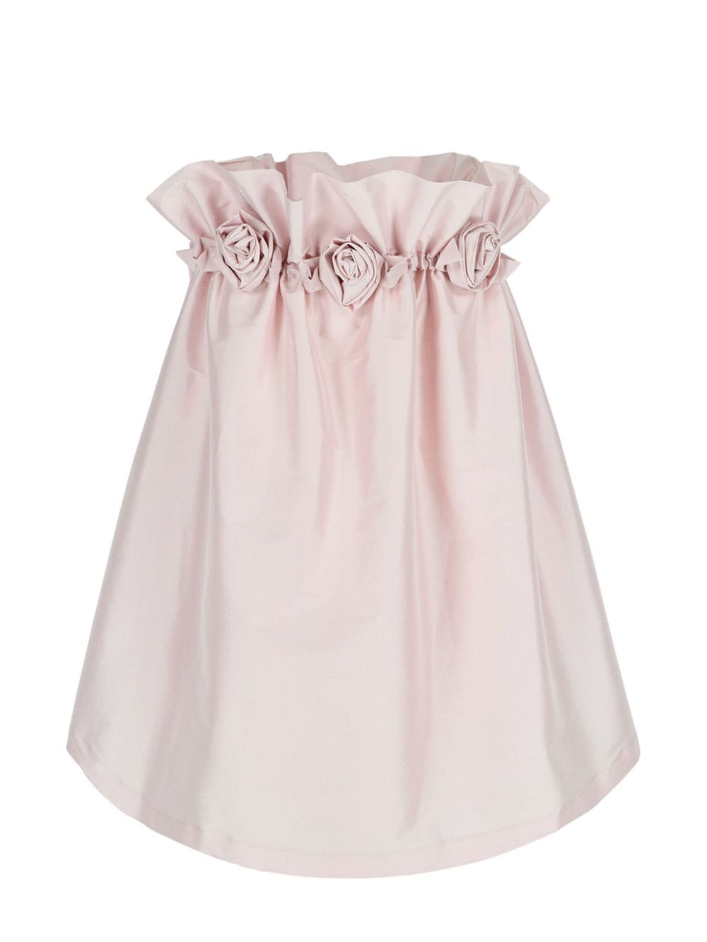 Bernadette Theodore strapless jurk met bloemapplicatie Roze