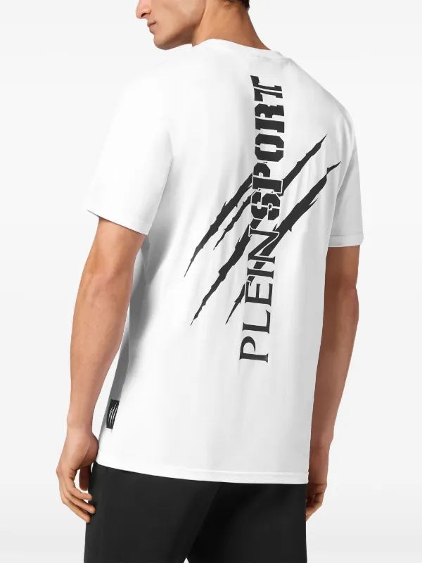 T-shirt Manches Longues Plein Sport Blanc Taille L, Neuf Avec étiquettes, Valeur 185€
