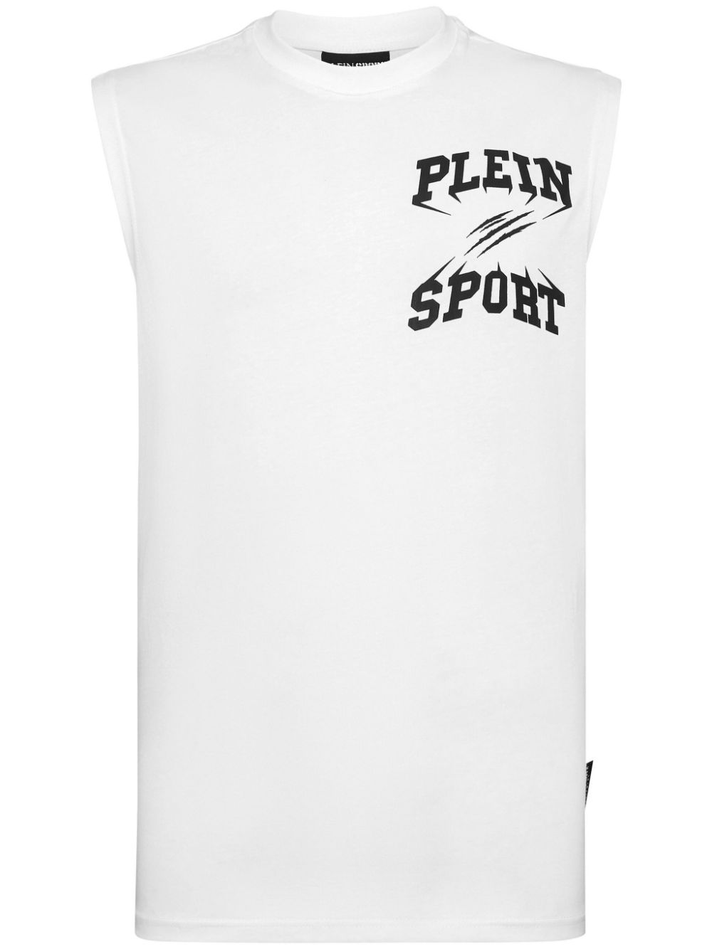 Plein Sport Logo-print Crew-neck Tank Top In White