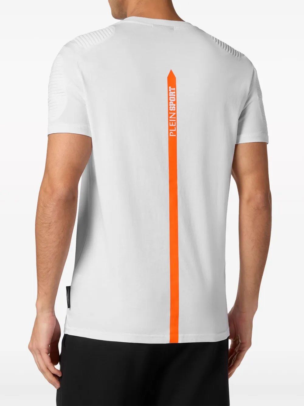 Plein Sport T-shirt met logopatch Wit