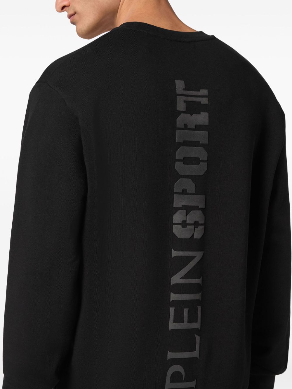 Shop Plein Sport Graphic Print Sweatshirt In Black