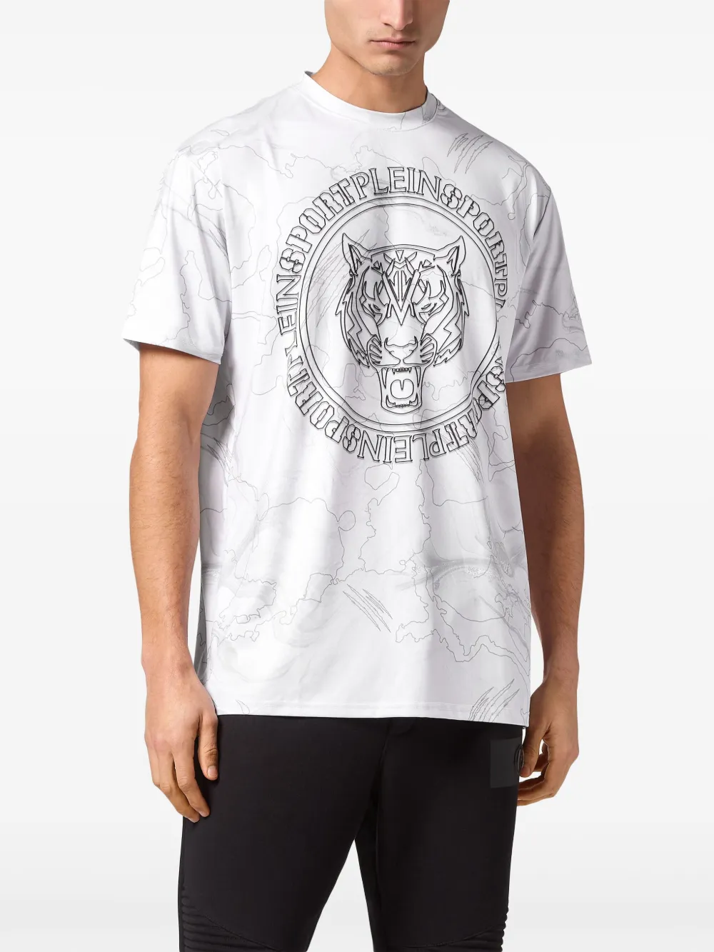 Plein Sport T-shirt met ronde hals - Wit
