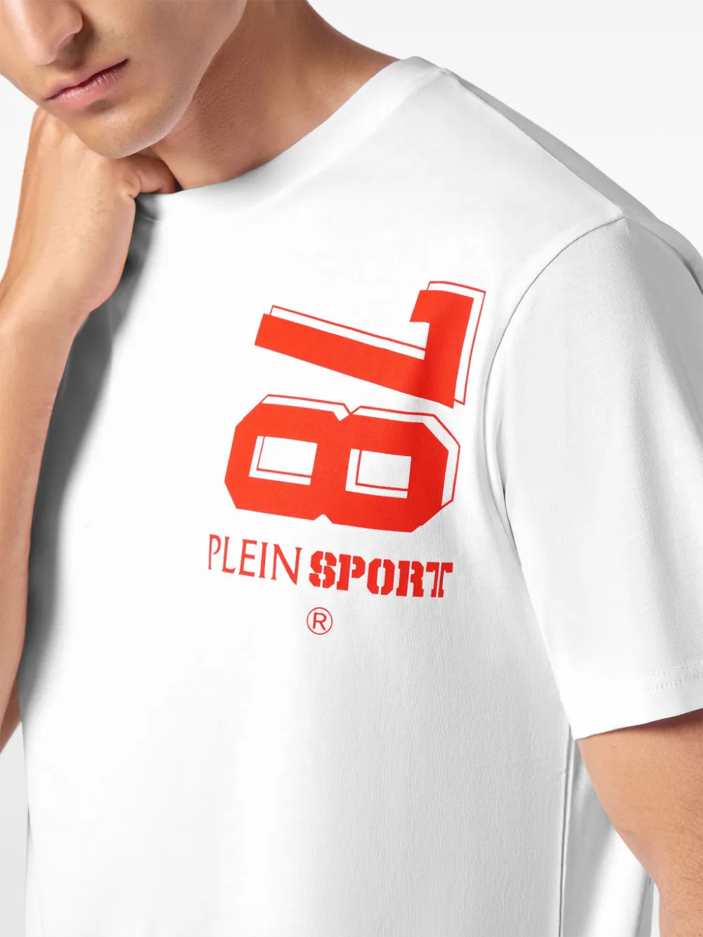 Plein Sport T-shirt met logoprint Wit