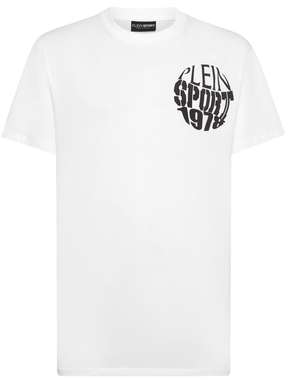 Plein Sport Logo-print Crew-neck T-shirt In 白色