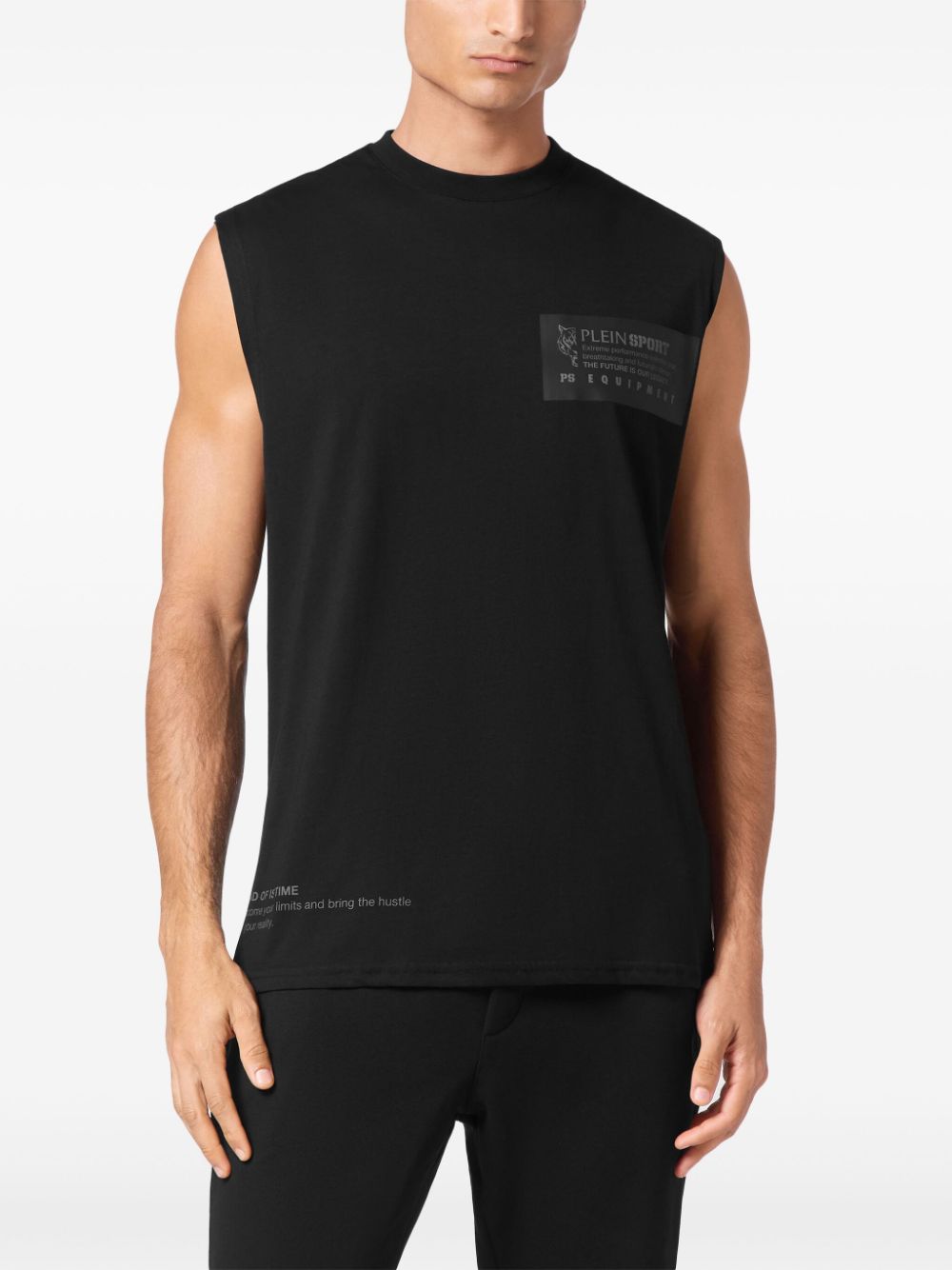 Shop Plein Sport Sleeveless T-shirt In Black