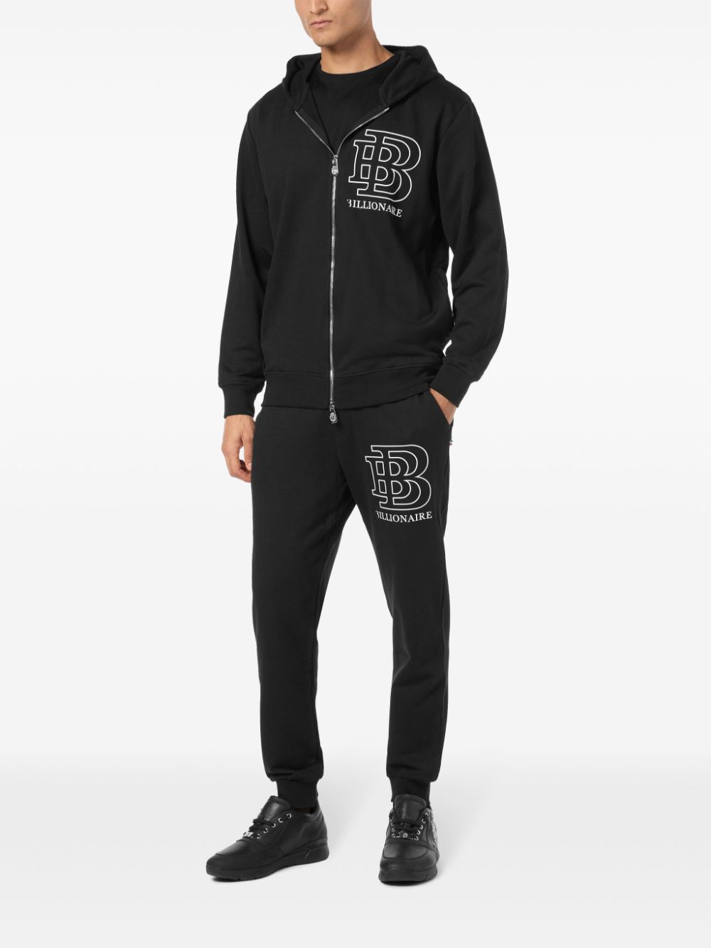 Billionaire logo jogging set - Zwart