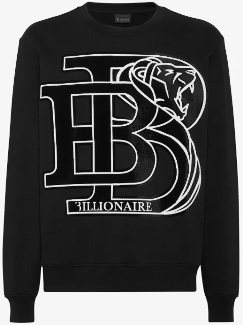 Billionaire sudadera con logo estampado