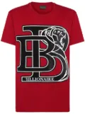 Billionaire logo-appliqué cotton t-shirt - Red