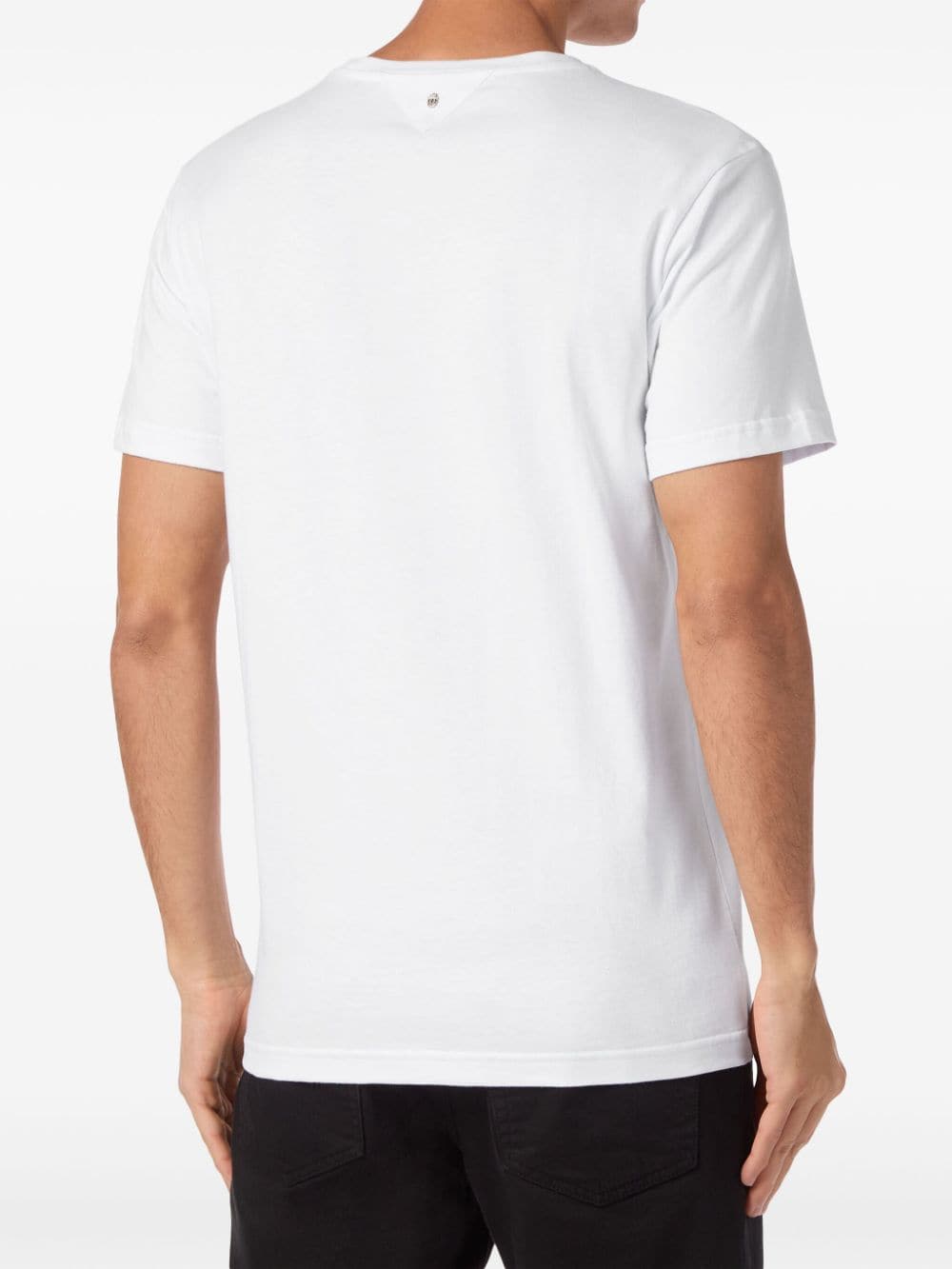 Shop Billionaire Logo-print Cotton T-shirt In White