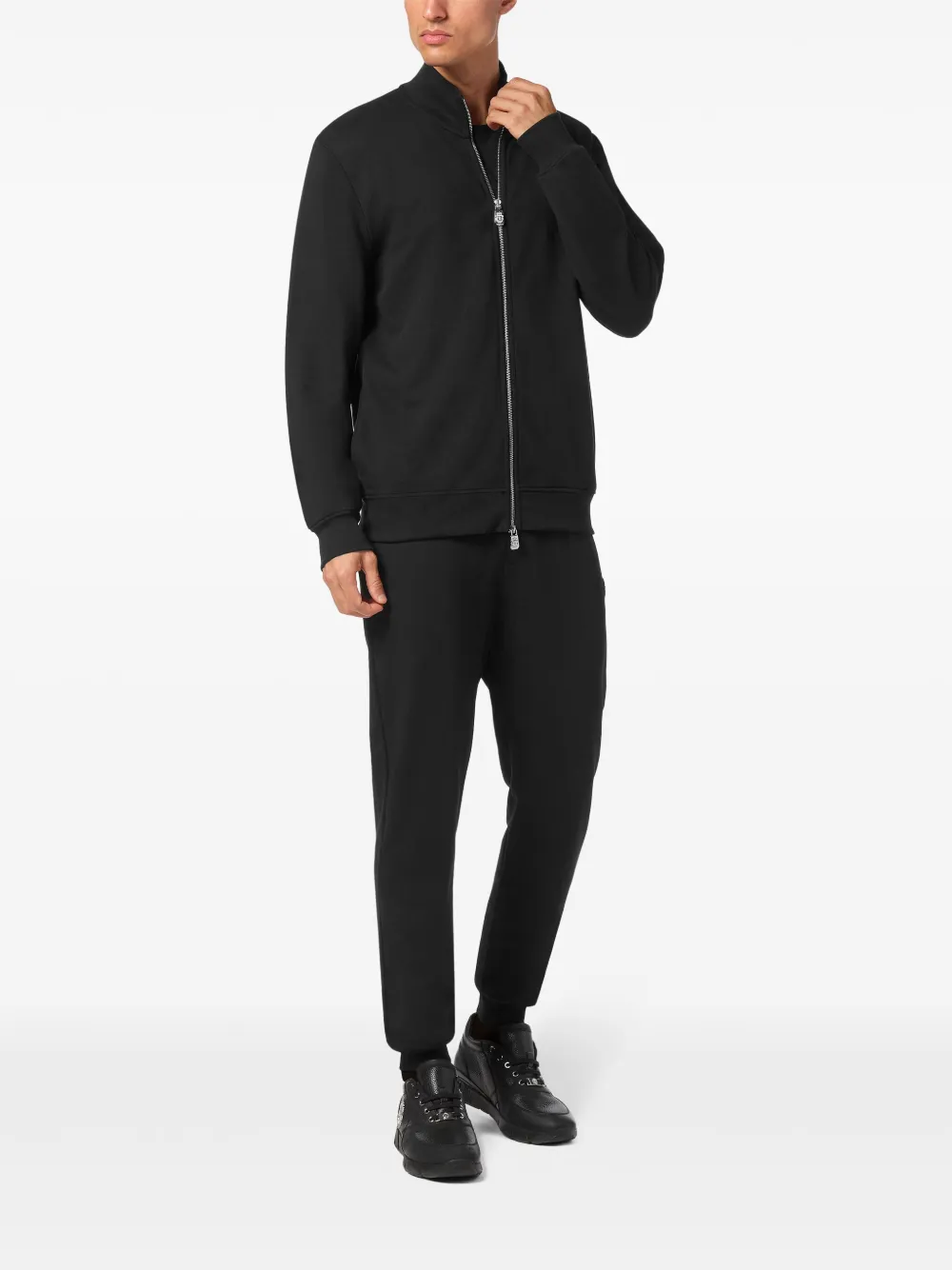 Billionaire cotton jogging set - Zwart