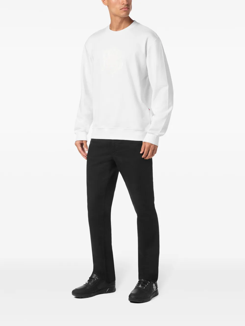 Billionaire Sweater met logopatch - Wit