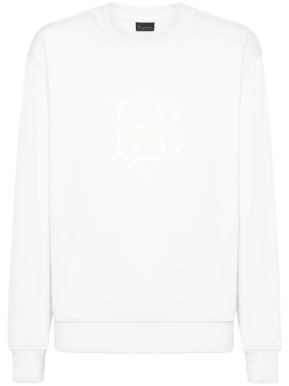 Billionaire sudadera con aplique del logo | blanco | Image 1