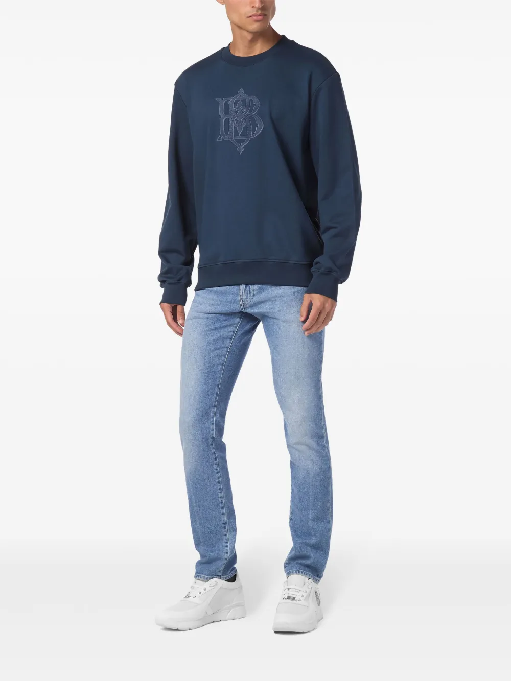 Billionaire Sweater met logopatch - Blauw
