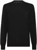 Billionaire logo-embroidered wool jumper - Black