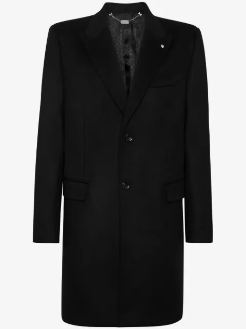 Billionaire single-breasted felted coat