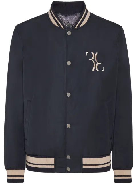 Billionaire chamarra bomber con logo bordado