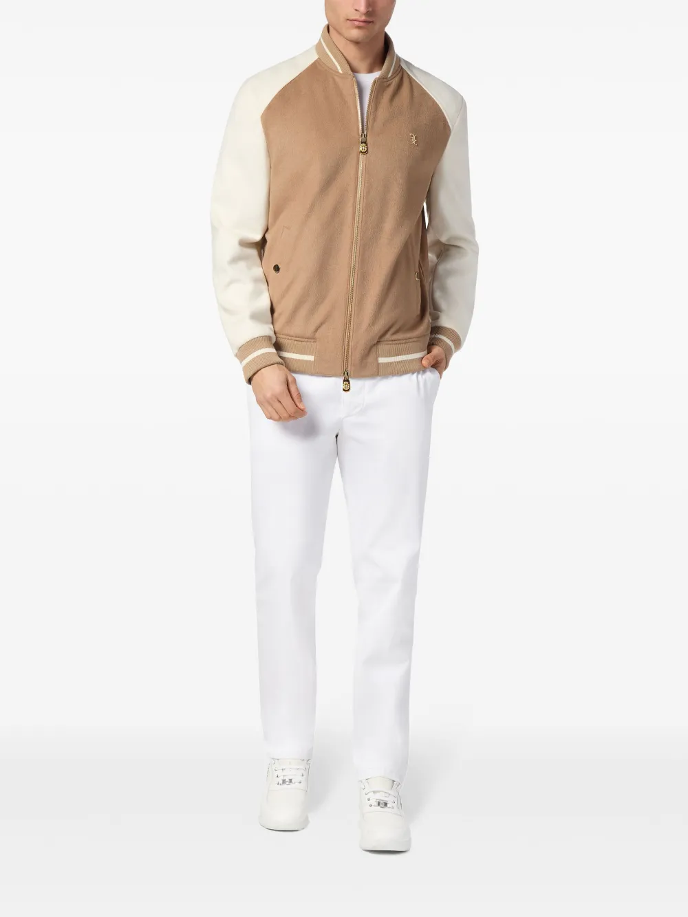 Billionaire logo plaque bomber jacket | Bomber Jackets | Image 2