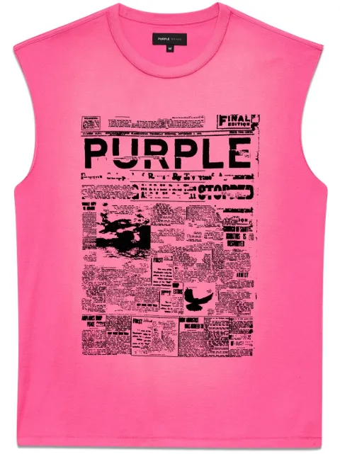 Purple Brand T-shirt con stampa grafica