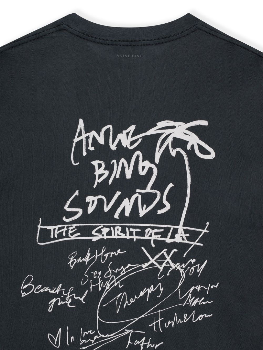 Shop Anine Bing Kent Crew-neck Cotton Shirt In Black
