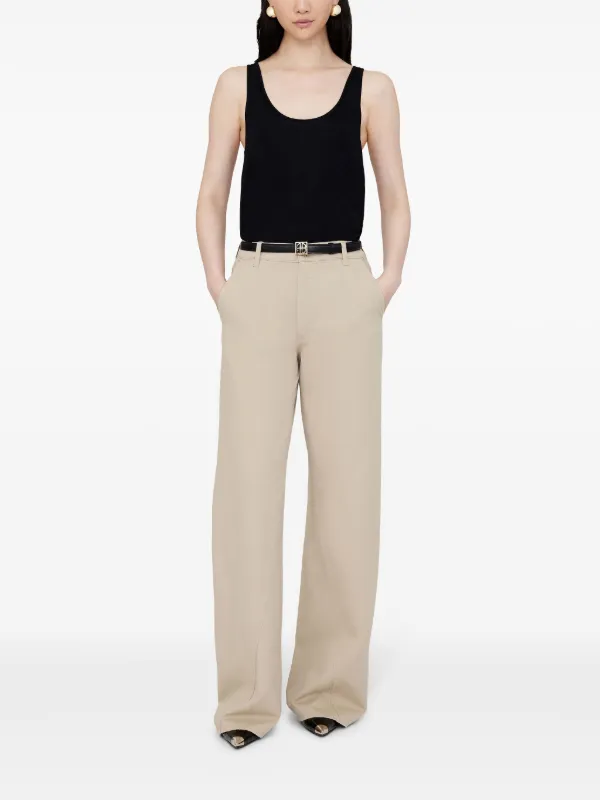 パンツ ANINE BING Trousers ANINE BING Lyra high-waist wide-leg Trousers | Black | FARFETCH