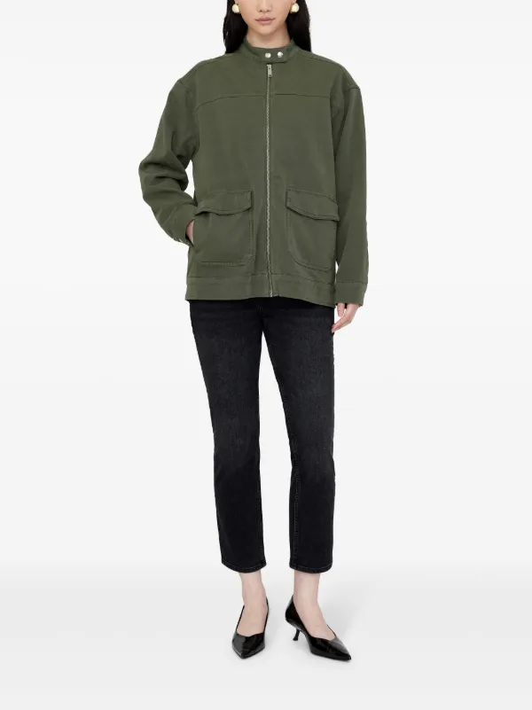 【関税込み】ANINE BING カーキ Henry ジャケット ANINE BING Henry Jacket | Green | FARFETCH