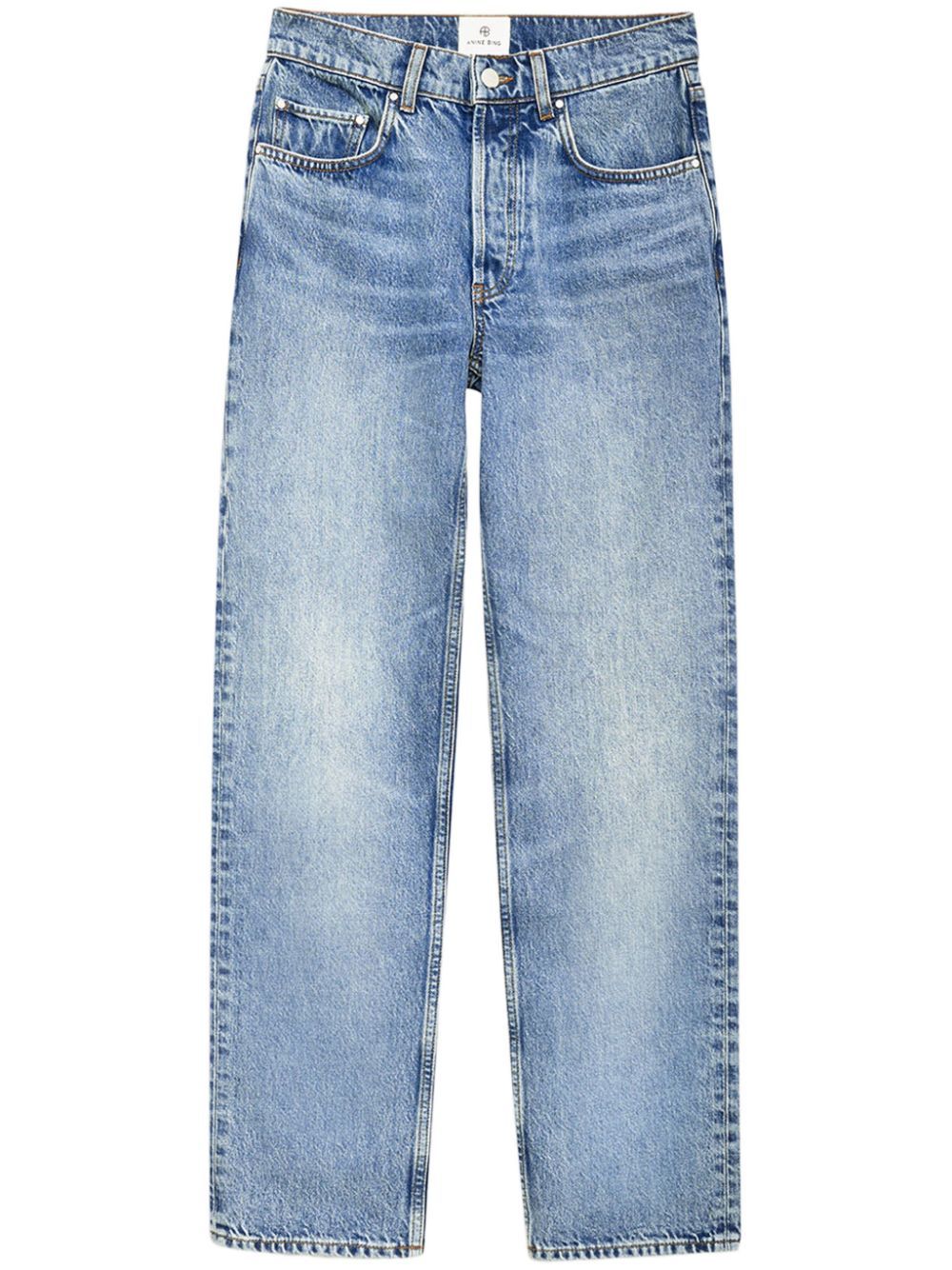 Shop Anine Bing Benson Jeans In Blue