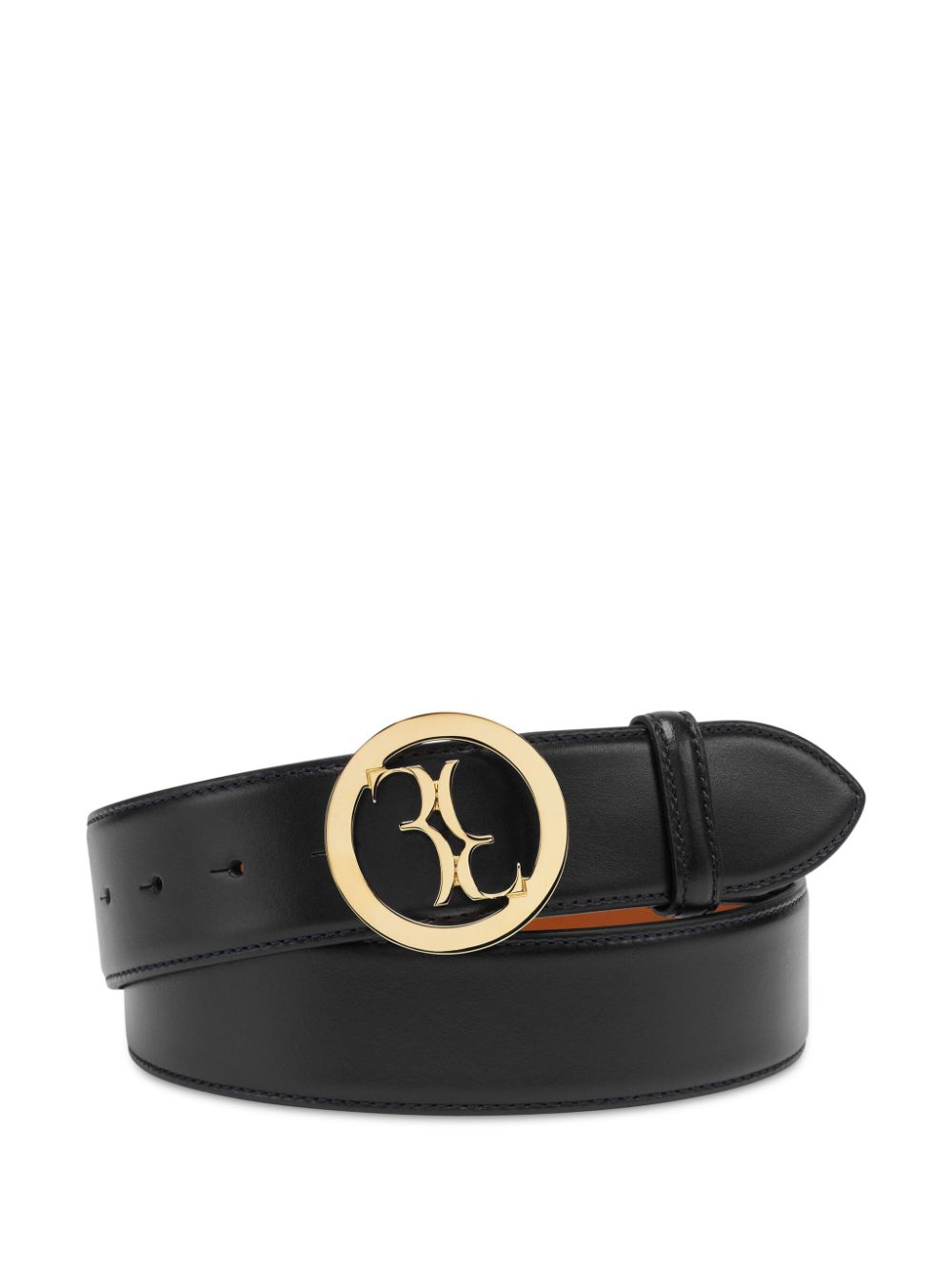 Billionaire logo-buckle belt - Black