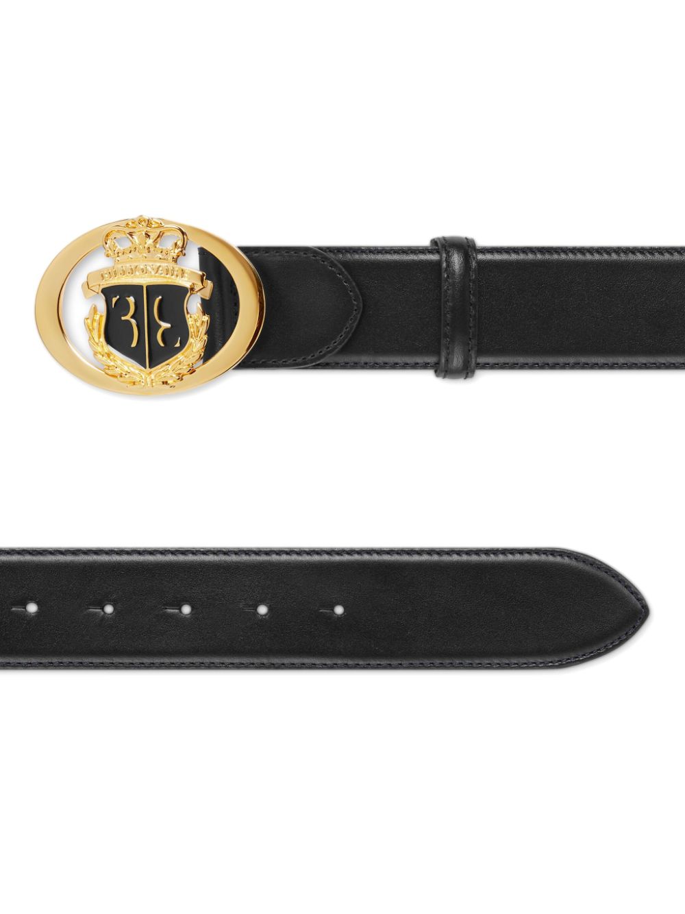 Billionaire leather belt - Black