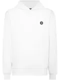 Billionaire logo-patch crew-neck hoodie - White