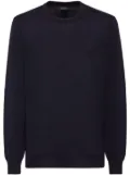 Billionaire logo-embroidered wool jumper - Blue