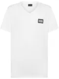 Billionaire logo plaque cotton t-shirt - White