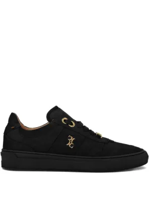 Billionaire crocodile-embossed Leather Sneakers | Black | FARFETCH