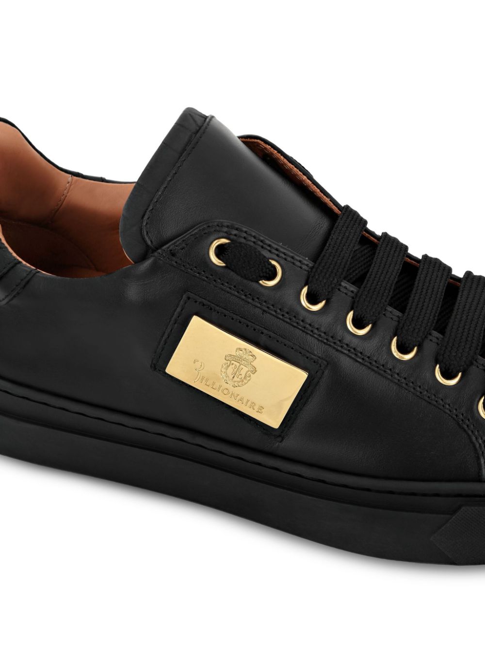 Billionaire Tenis Con Placa Del Logo | Negro | FARFETCH MX