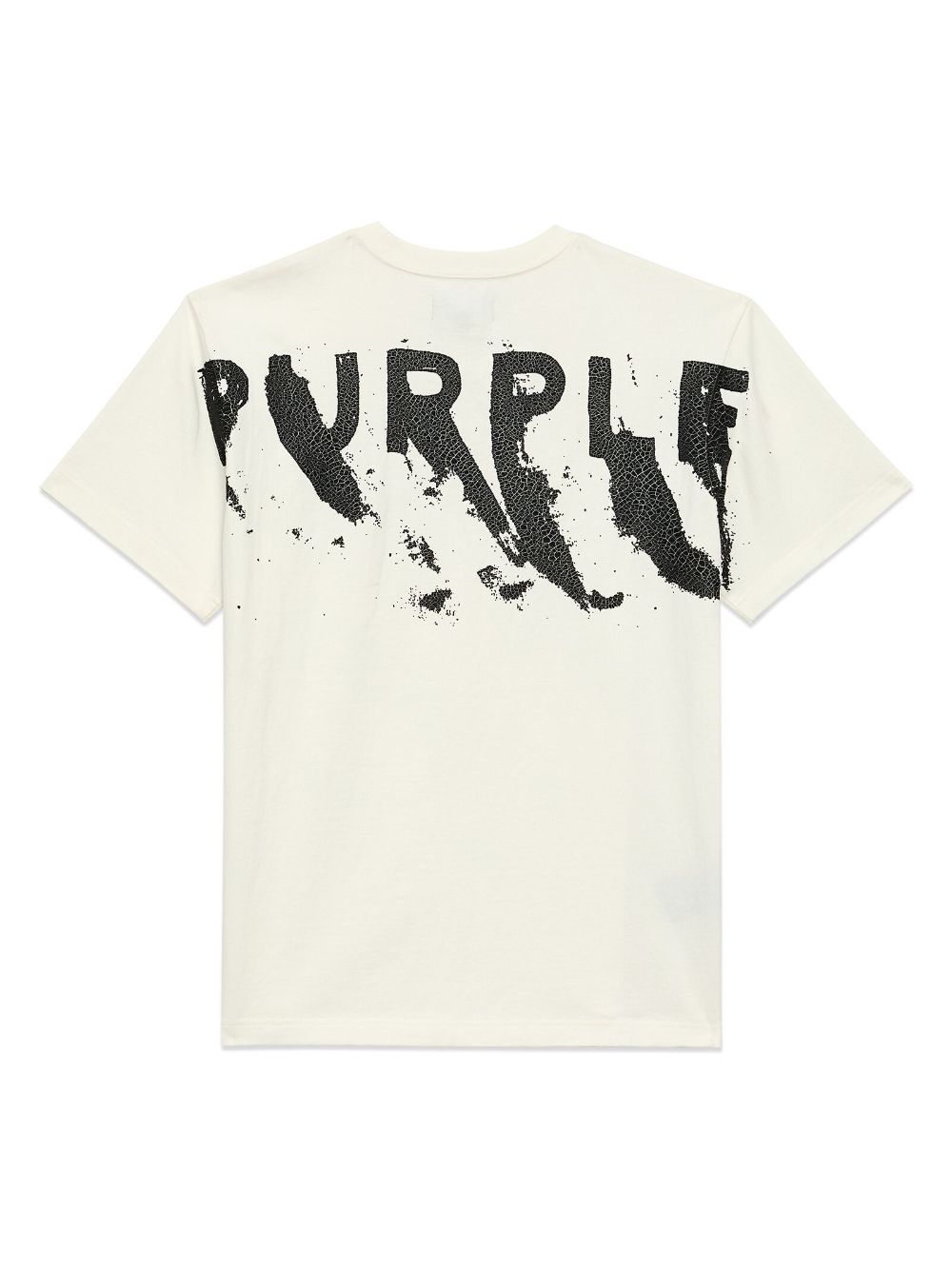 Purple Brand Katoenen T-shirt met logoprint - Wit