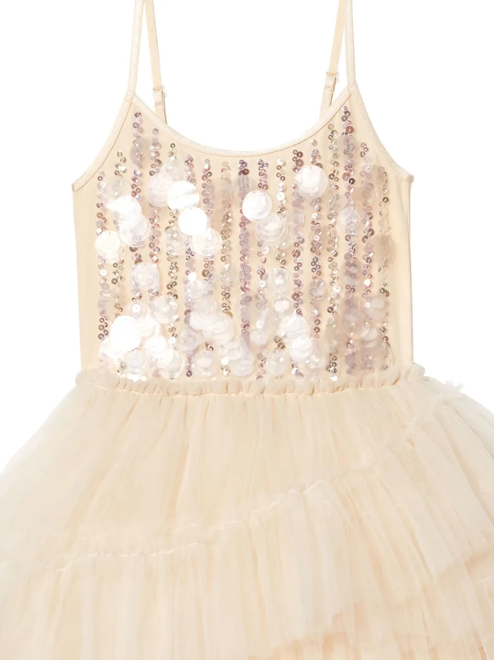 Tutu Du Monde Jurk met pailletten Beige