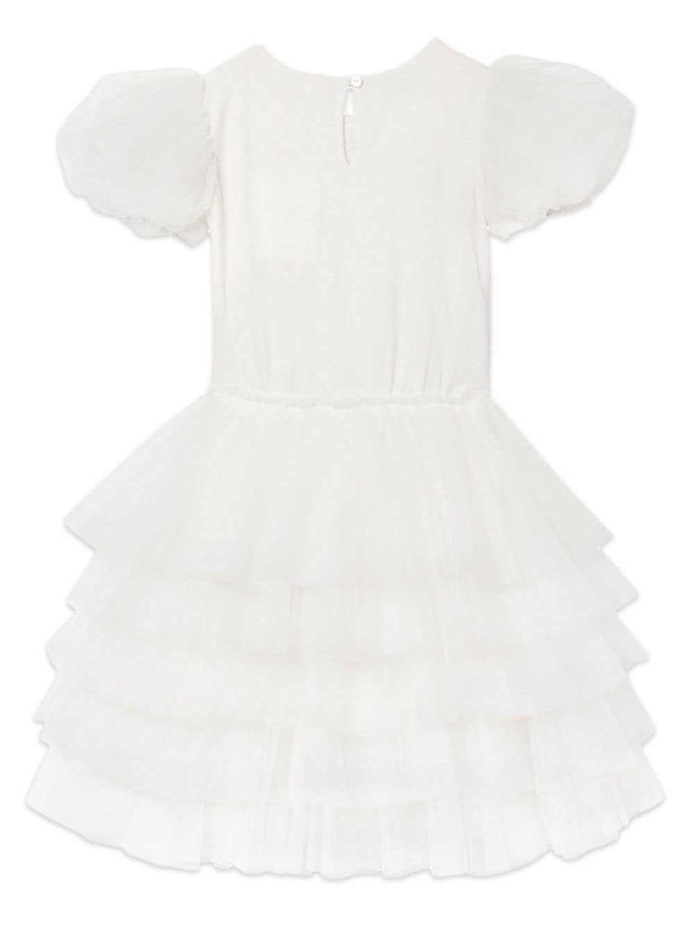 Shop Tutu Du Monde Floral Lattice Tulle Dress In Neutrals