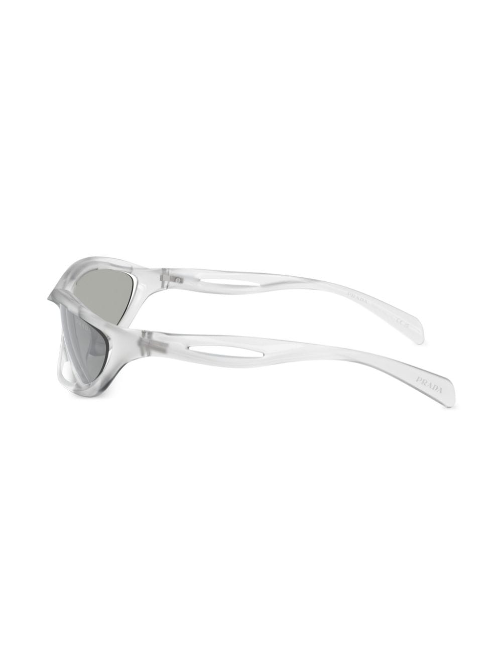 Shop Prada Pr A23s Cat-eye Frame Sunglasses In Neutrals