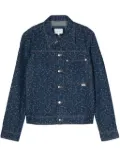 Maison Kitsuné geometric-patterned denim jacket - Blue