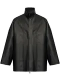 Fear Of God high-neck faux-leather jacket - Black