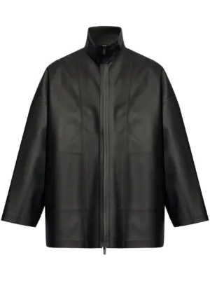 Buzz Ricksons Zip Bomber Coat | Black | FARFETCH RO