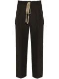 Fear Of God logo-patch wool trousers - Green