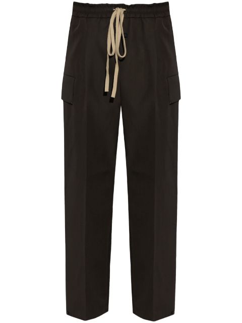 Fear Of God logo-patch wool trousers Men