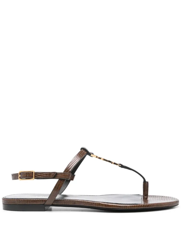 サンダル・ミュール Saint Laurent Cassandre Sandals Saint Laurent Cassandre Sandals In Suede | Saks Fifth Avenue