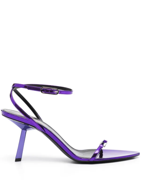 サンダル・ミュール 3JUIN Women Sandals KRISTEN 100 ROSS LACK Purple 3juin Sandali In Purple | ModeSens
