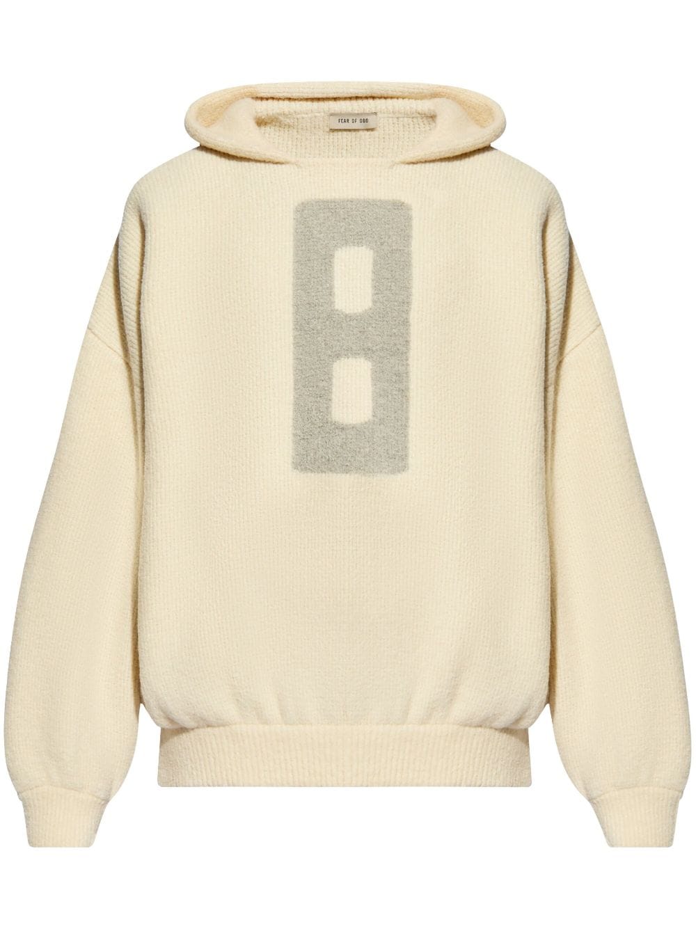 Fear Of God Logo-motif Woll Hoodie In 中性色