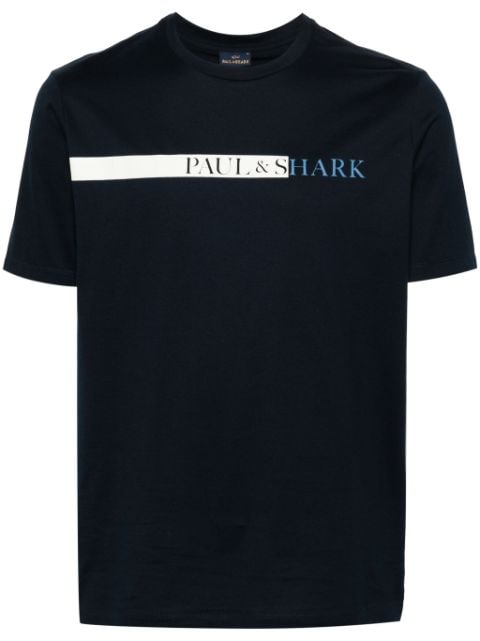 Paul & Shark logo-print cotton T-shirt