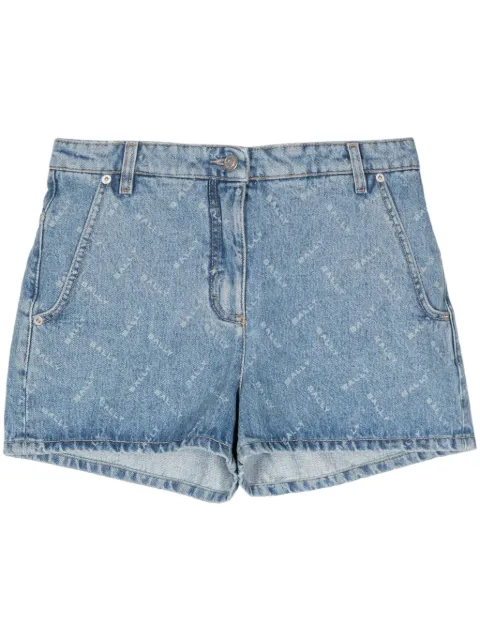 Bally chevron-logo denim shorts