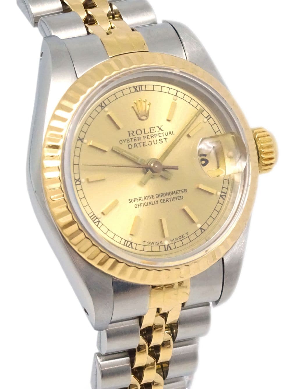 Rolex 1989 pre-owned Oyster Perpetual Datejust horloge 26 mm - Zilver