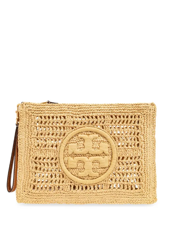 Tory burch rattan clutch outlet